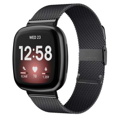 China Water Resistant Correa de acero Para stainless Fitbit Versa 2 3 Lite, pulsera de Metal Para Versa, inteligente de reloj de Para d'accesorios for sale