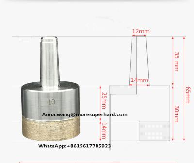 China Electroplated Diamond Core Drill Bits diamond glass hole opener Annamoresuper@gmail.com for sale