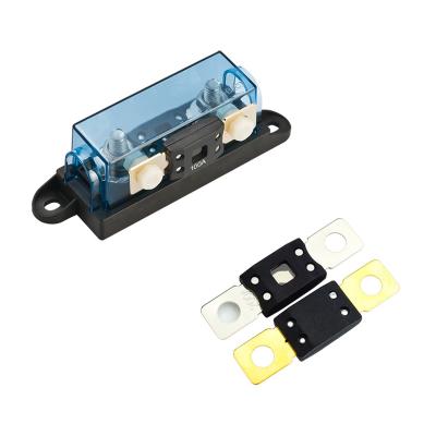 China Automotive Fuse Holder 100A 6 Circuit Fuse Block Waterproof Mega Bolt Down Auto Fuse Holder Time Delay 32V Mega Fuse Holder for sale