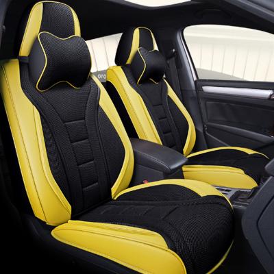 China Luxury Protective Car Cushion Leather Breathable Cover for sale