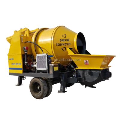 China Easy Operation 30 m3 Concrete Pump Mixer Small Mobile Electric Concrete Mixer Pumps Machine for sale