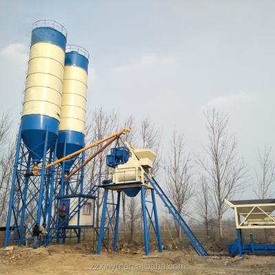 China Construction Industry Hoist Type HZS50 Small Concrete Batching Plant For Sale for sale