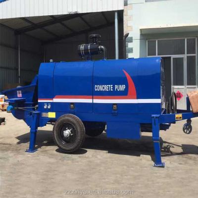 China Construction Engineering HBT50 Mini Concrete Pump Portable Mixer Diesel Engine Concrete Pump for sale