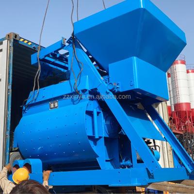 China js 750 Concrete Mixer Twin Shaft Good Performance Machine Concrete Mixer Mixer for sale