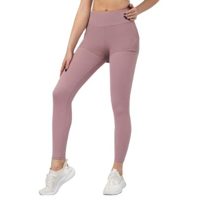 China Wholesale Breathable Custom Logo Compression Elasticity Womens High Waist Lift Up Hip Pants Seamless Yoga Gaiters for sale