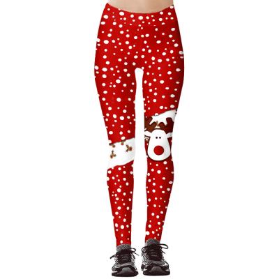 China Wholesale Breathable Christmas Custom Printed Seamless Gym Exercise Sport Leggings Tights Crac! crack! butt sport fitness yoga lifting pants for sale