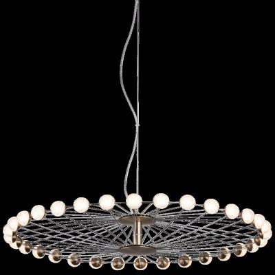 China 110V LED chandelier de luz hotel restaurant indoor decorative pendant light source star acrylic ball lighting for sale