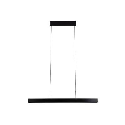 China Contemporary Starry Decorative Black Island Chandelier Rectangle Aluminum Alloy Pendant Light Individual Design LED Hanging Lamp for sale