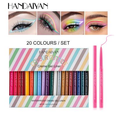 China Colorful Durable Luxury Customs Waterproof Suit 20 Moq Low Set OEM Strong Wick Pen Eyeliner for sale