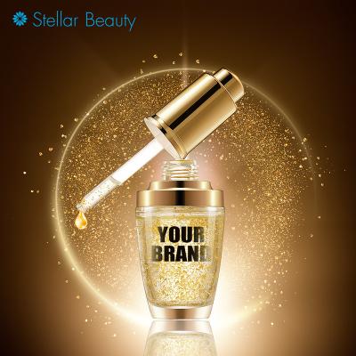 China 24K Gold Skin Care Anti Aging Serum Whitening Powerful Anti Aging Face Serum for sale