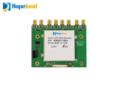 China 8 Channel Rfid Card Reader Module Based On Impinj R2000 Chip Platform for sale