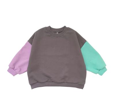 China New Design Baby Boy Baby Clothing Shirts Onesie Color Block Raglan Long Sleeve Unisex Kids Spring Long Sleeve Shirt Sweatershirt for sale