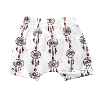 China Viable Knit Cotton Print Baby Shorts Clothes Unisex Baby Bloomers Infant Shorts for sale