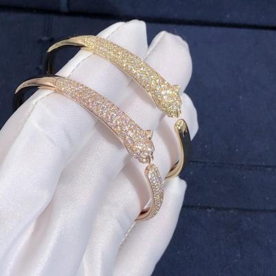 China Car Tier 18k Yellow/White/Rose Gold VS/VVS Diamonds PanthèRe De Car Tier Bracelet en venta