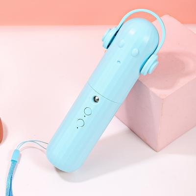 China 2021 Newest Mini Personal USB Rechargeable Musician Multifunctional Mini Handheld Fan 3 in 1 Power Bank Mist Fan for sale