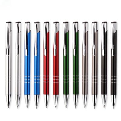 China Brand Name Pen Custom Metal Retractable Ballpoint Eco-friendly Pen with Laser Logo for sale