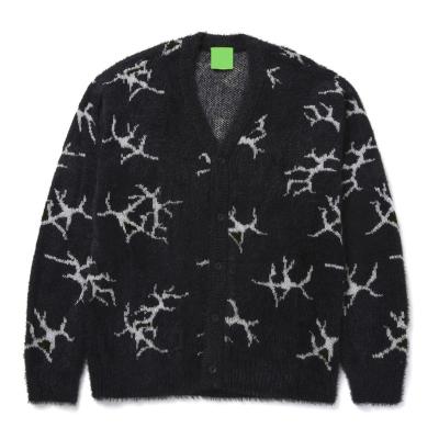 China Wholesale Custom LeBo OEM&ODM Anti-wrinkle Wholesale Custom Men's Long Sleeve Fuzzy Cracked Cracked Oattern Sweater for sale