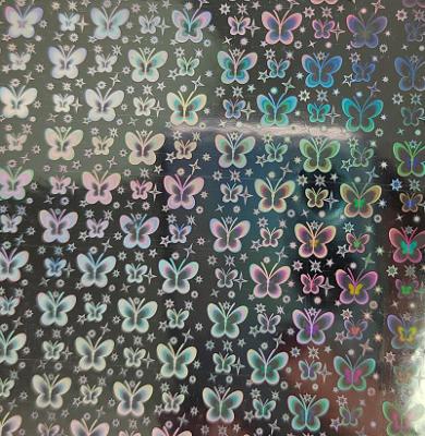 China General Text Design Hologram Sticker Micro Mold Anti-Counterfeit Dish Dot Matrix Design Custom Design 3d Hologram Tech Animation Sticker for sale