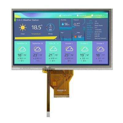 China Thickness 2.6mm Resolution 800x480 Resistive Touch Screen 7 Inch Tft LCD Module LCD Panel LCD Display for sale