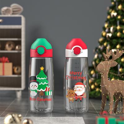 China 2021 Portable Durable Safety 600ml Christmas Water Bottle for sale