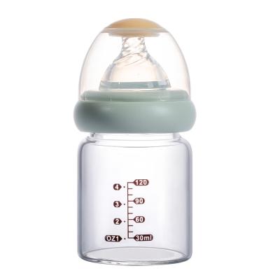 China BPA Free Baby Bottles Eco Friendly Glass Customize Baby Bottle for sale