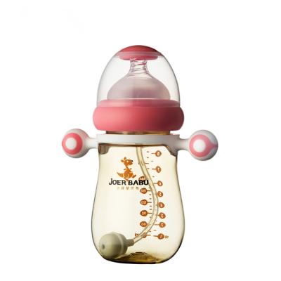 China BPA Free China Factory Patent Free Baby Products With Single Handle PPSU Feeding Bottle for sale