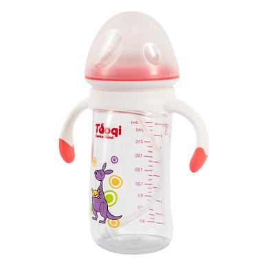 China OEM BPA Free Service Factory Price Innovative Wide Neck Baby Bottle 260ml PP Milk Baby Feeding Bottle for sale