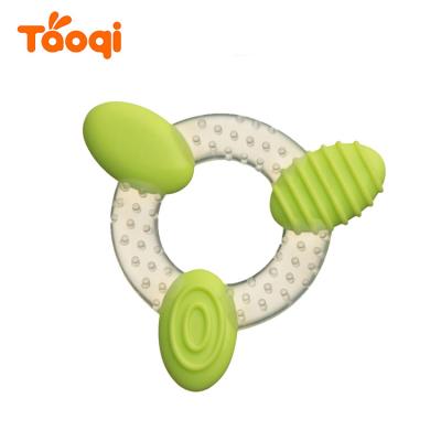 China New Eco-friendly Infant BPA Free Silicone Baby Donut Fruit Teether Toy for sale