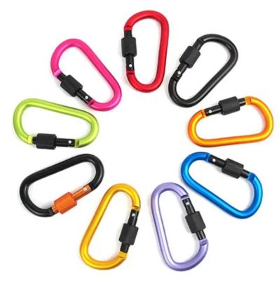 China Carabiner/Carabiner Key Ring Aluminum Alloy Silk Screen Printing 1 Color 2 Color 7.8cm*4.1cm Toshine SJ1001 for sale