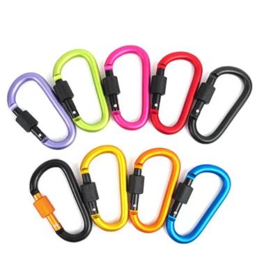 China Wholesale aluminum alloy carabiner/carabiner aluminum lock/aluminum carabiner key ring for sale