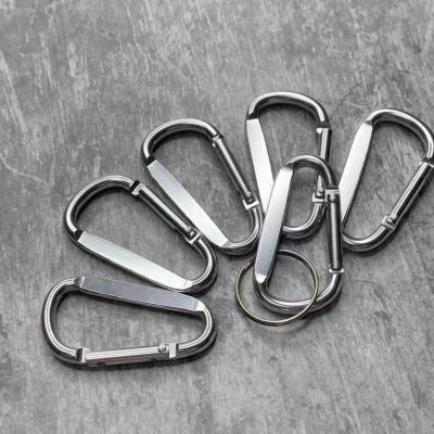 China Aluminum alloy aluminum alloy hook /aluminum carabiner/black aluminum carabiner key chain for sale