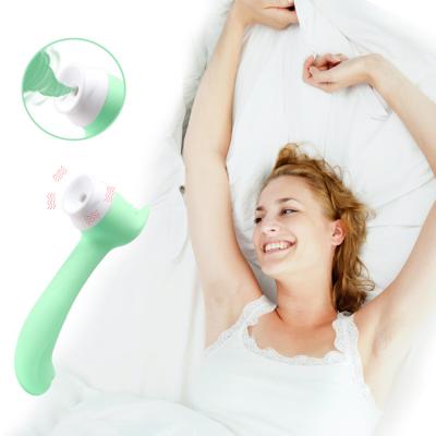 China New Skin Friendly Design Silicone Waterproof Massage Suction Licking Vibrator Sucking Breast Pump Sex Toys For Adult for sale