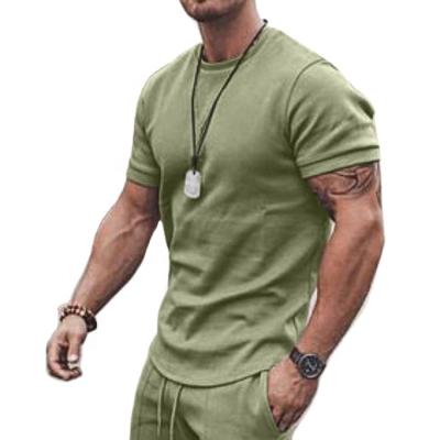 China 2022 summer QUICK DRY solid men's tracksuit set men's casual shorts set simple two-piece sets for sale