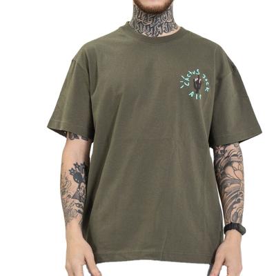 China Anti-wrinkle fashion street men's top casual short sleeve T-shirt European and American men's clothing trend clothing for sale