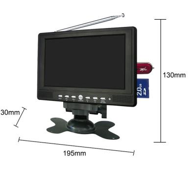 Cina Monitor senza fili telecomandato dell'automobile del poggiacapo del monitor/8202 KD dell'automobile 7Inch in vendita