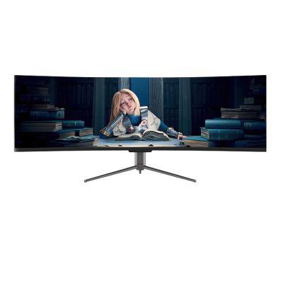 China DP 1MS 49inch DES ZACKEN-PBP kurvte PC Bildschirm 4K 144hz 5K 120hz zu verkaufen