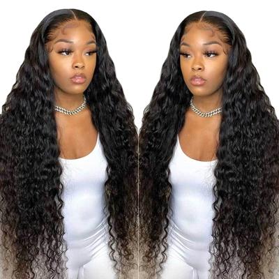 China Long Natural Hairline 180% Density 13*4 HD Lace Front Wigs Human Hair Wig Transparent Factory Source for sale