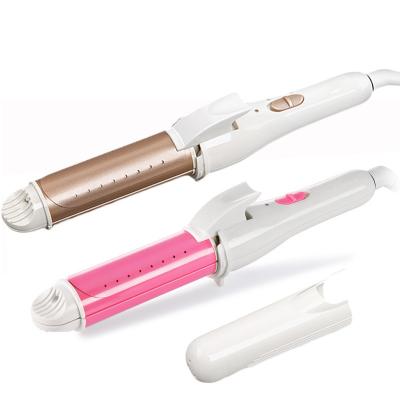 China 2 in 1 Function Amazon Electric Flat Iron Steam Hair Curler and Straightener Fast Heating Curling Straightening Machine Tools for sale