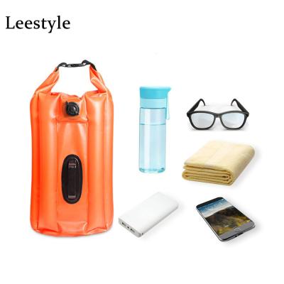 China Air Dry Bag With Valve Floating Open Water Buoy Bag Air Swimming Dry Bag With Valve Waterproof Outer Sail Pull Up Open Water Swimming Buoy Inflatable Floating Bag for sale