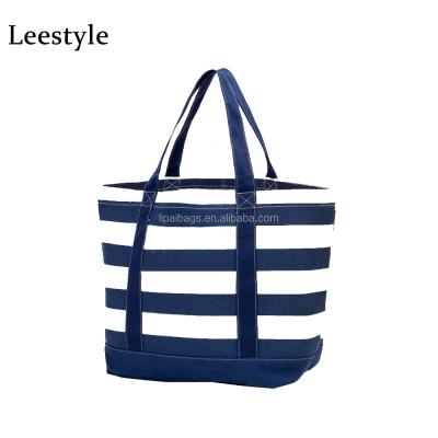 China Empty Cotton Boat Bag Canvas Tote Bag Boat Bag Handbag Monogramable Cotton Boat Bag Large for sale