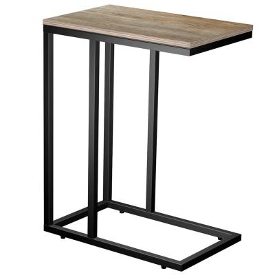 China (Size) Maxtown High Quality Adjustable Narrow OAK Small C Shaped End Table For Living Room for sale