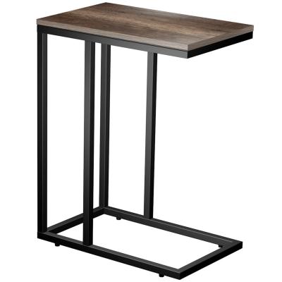 China (Size) Maxtown High Quality Adjustable Narrow Beech Small C Shaped End Table For Living Room for sale