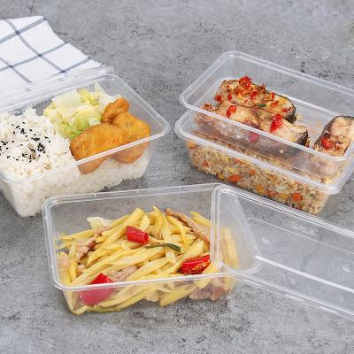 China Wholesale Microwavable Freshness Preservation Take Away Plastic Food Packing Containers pp Food Packing Lunch Box for sale