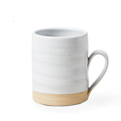 China Customizable Hot-selling Sustainable 12oz-16oz Reusable Milk Coffee Tea Mug Pottery Ceramic Mugs With Handle for sale