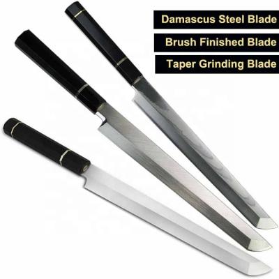 China Sustainable Traditional Japanese Kitchen Knife Japanese Style Sashimi Damascus Damascus Salmon Sushi Knife for sale