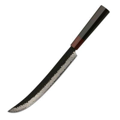 China Disposable Japanese VG10 Damascus Kitchen 10 Inch Layers 67 Slaughter Steel Knife With Black Ebony Wood Handle for sale