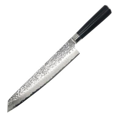 China Online shopping aliexpress viable vg10 Damascus chef kiritsuke knife with handle the Group of Ten for sale