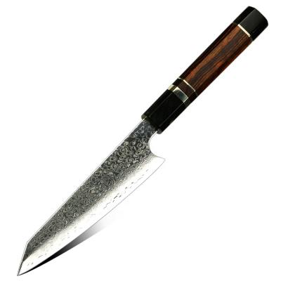 China Amber Yangjiang VG10 Damascus Handmade Custom Logo Knife Viable Serving Knife for sale