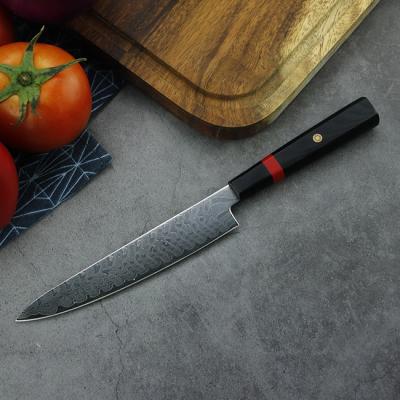 China 6 Inch Viable Height Quality Damascus Kitchen Steel Serving Knife for sale