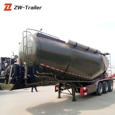 China Ash Carrier Portland Cement Trailer Truck Trailer 3 Axles 50ton V Type Fly Axles Bulk Price for sale